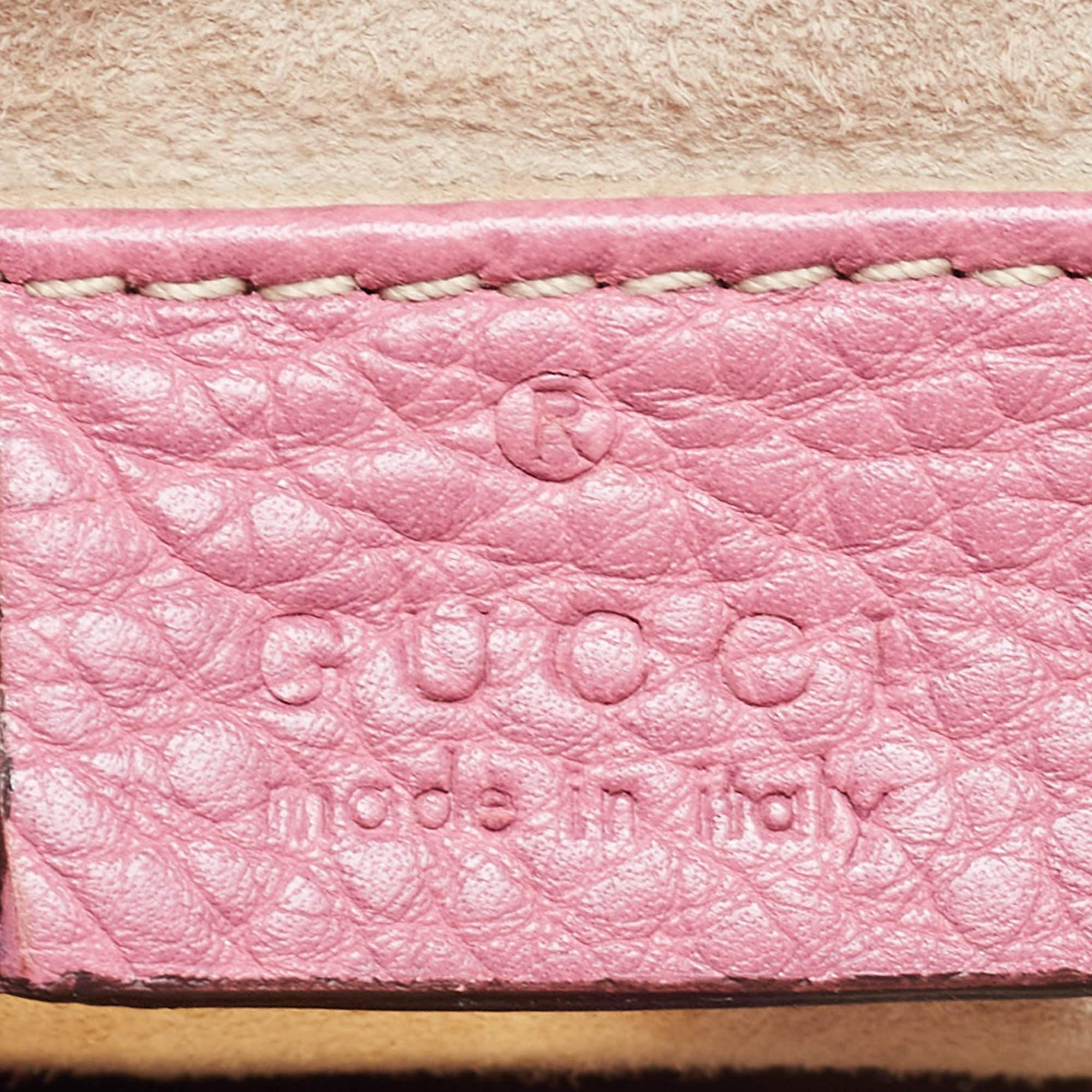 Gucci Pink Leather Small 1973 Chain Crossbody Bag 5