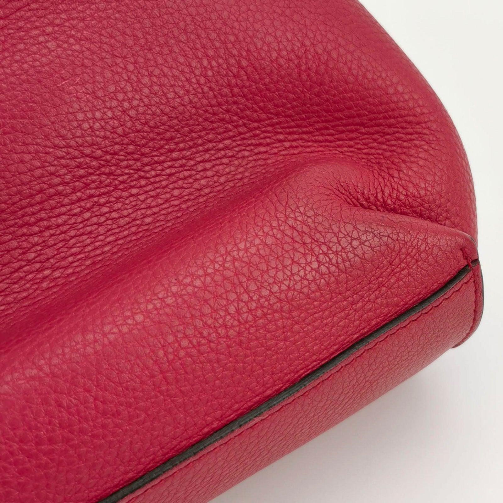 Gucci Pink Leather Small Bamboo Daily Top Handle Bag 9