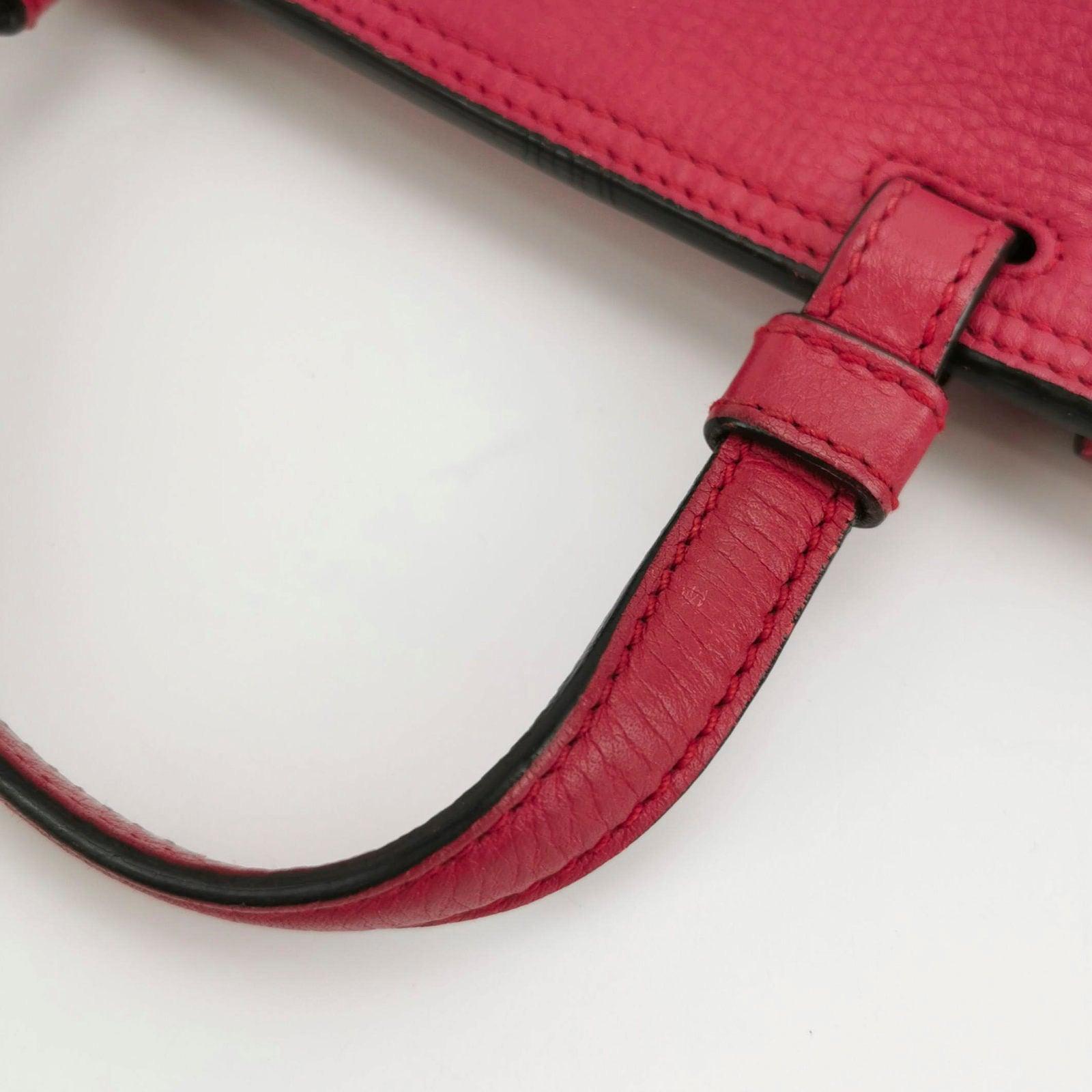 Gucci Pink Leather Small Bamboo Daily Top Handle Bag 10