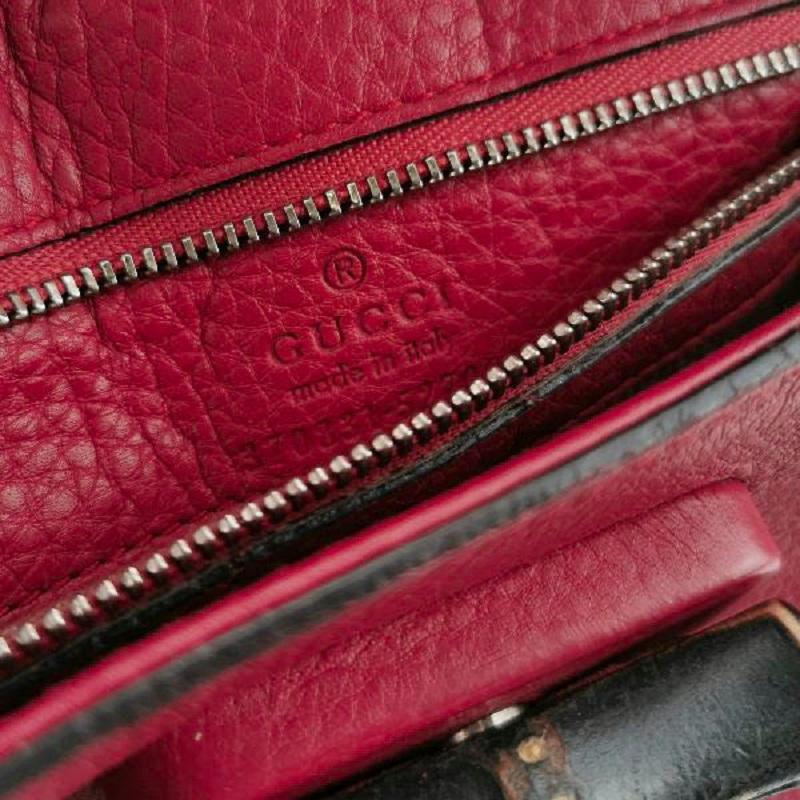 Gucci Pink Leather Small Bamboo Daily Top Handle Bag 1