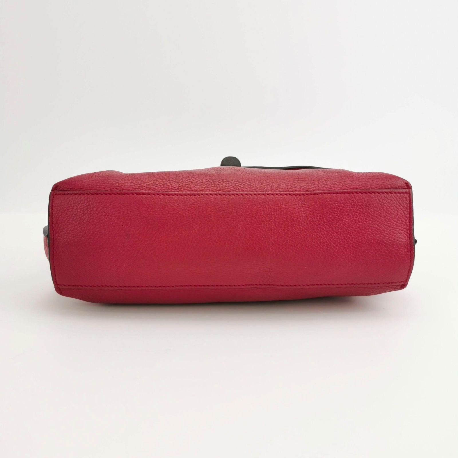 Gucci Pink Leather Small Bamboo Daily Top Handle Bag 3