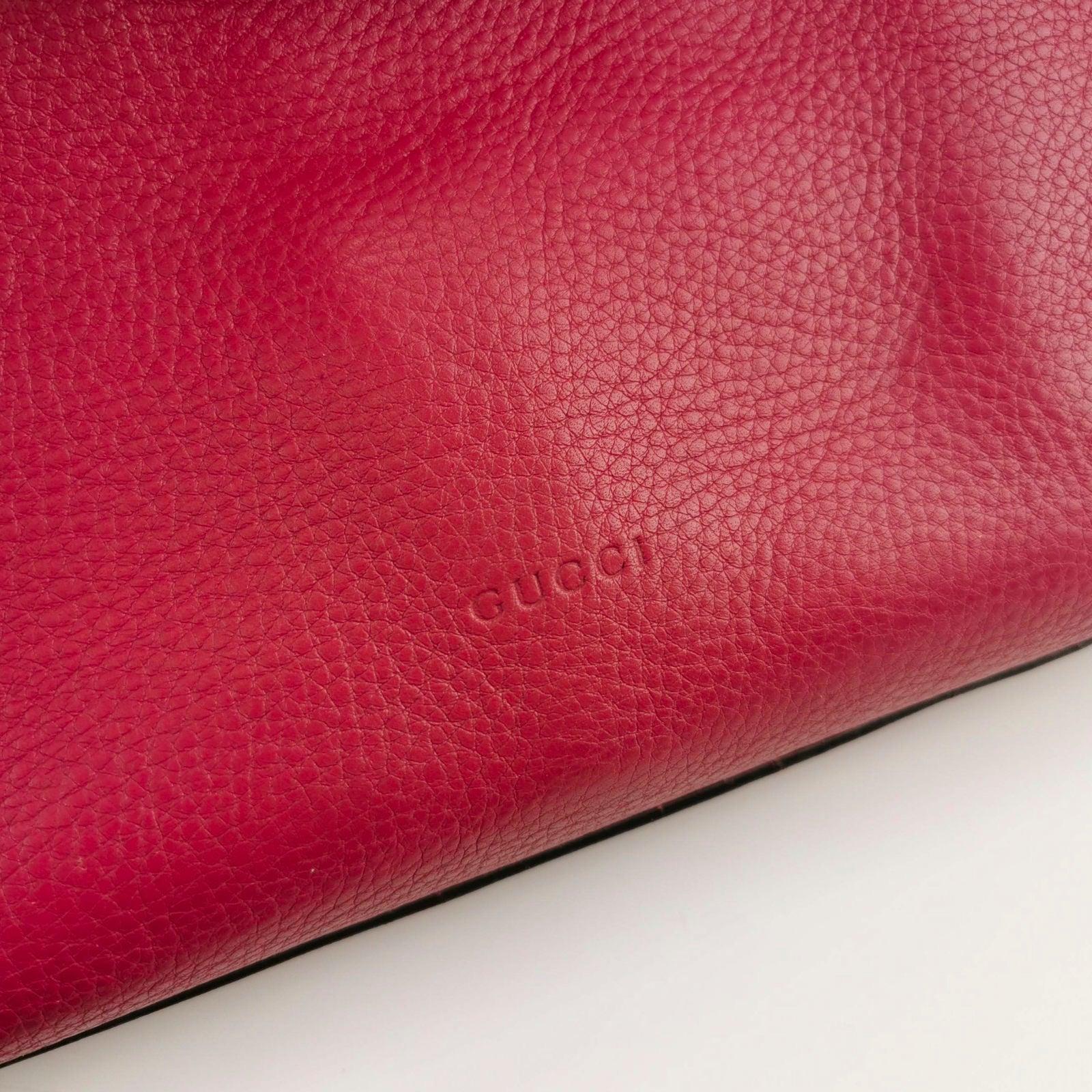 Gucci Pink Leather Small Bamboo Daily Top Handle Bag 4