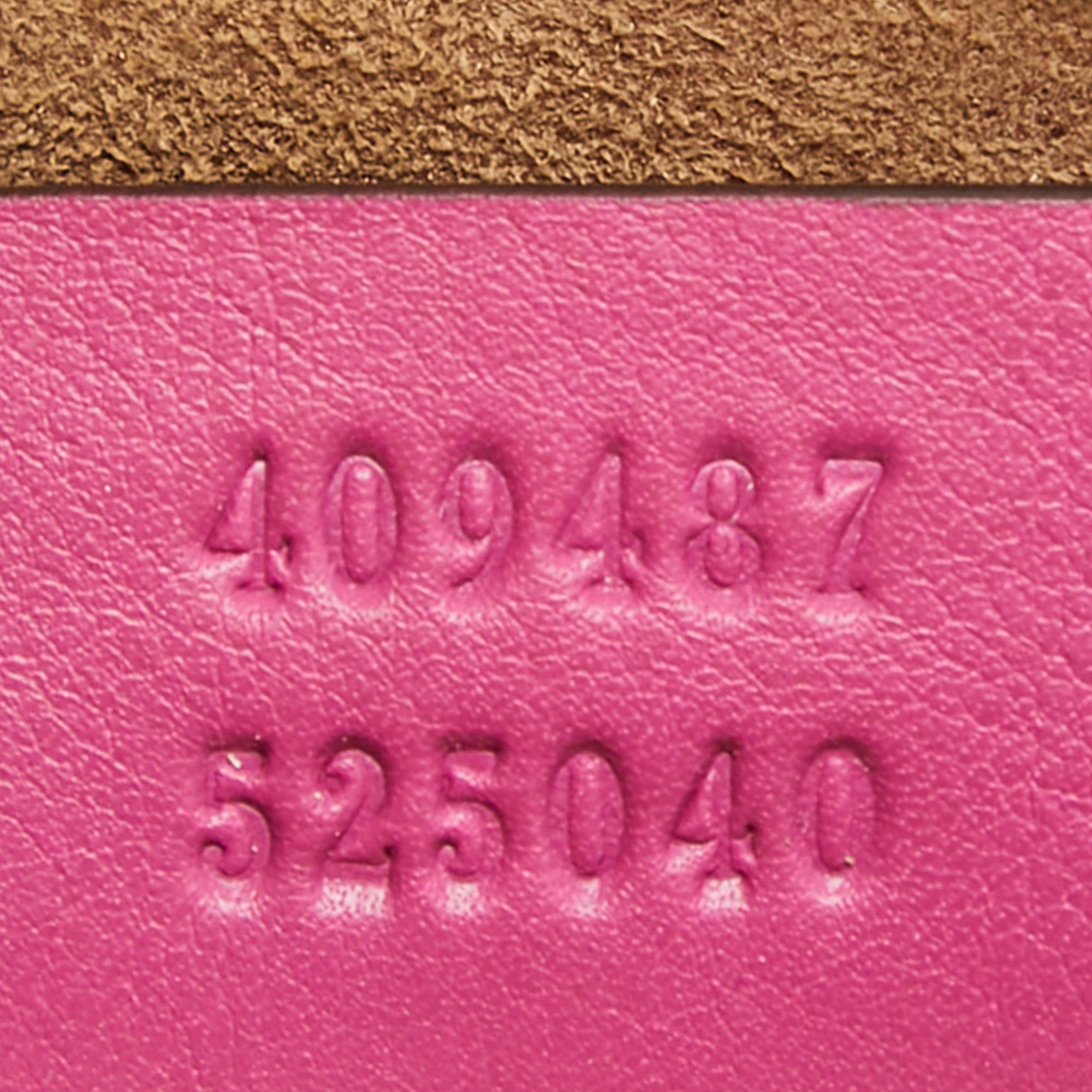 Gucci Pink Leather Small Padlock Shoulder Bag For Sale 1