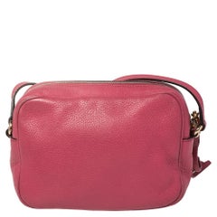 Gucci Pink Leather Small Soho Disco Crossbody Bag