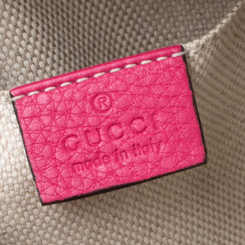 Women's Gucci Pink Leather Soho Disco Crossbody Bag