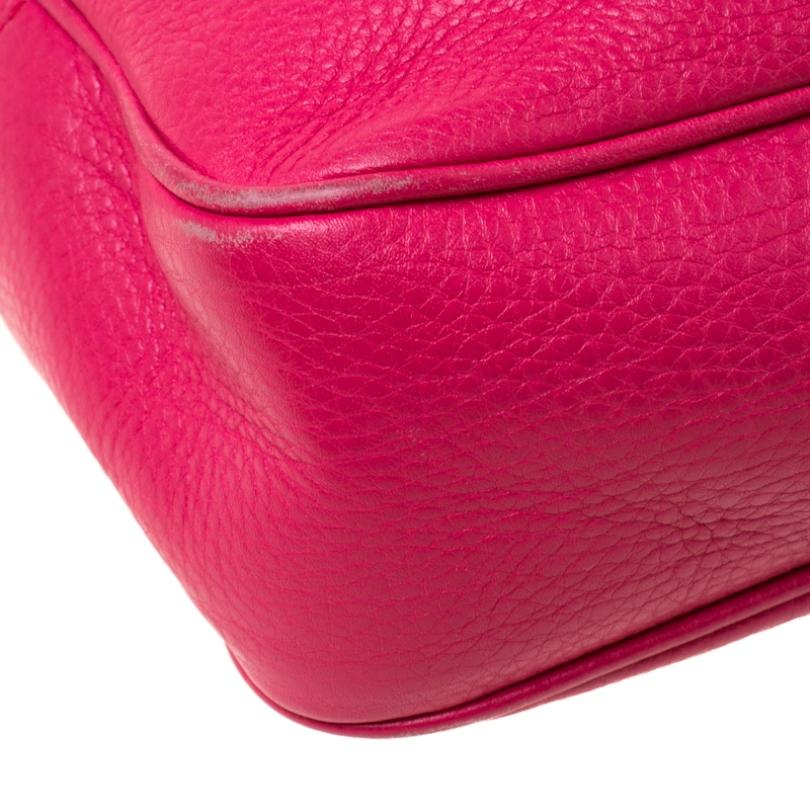 Gucci Pink Leather Soho Disco Crossbody Bag 3
