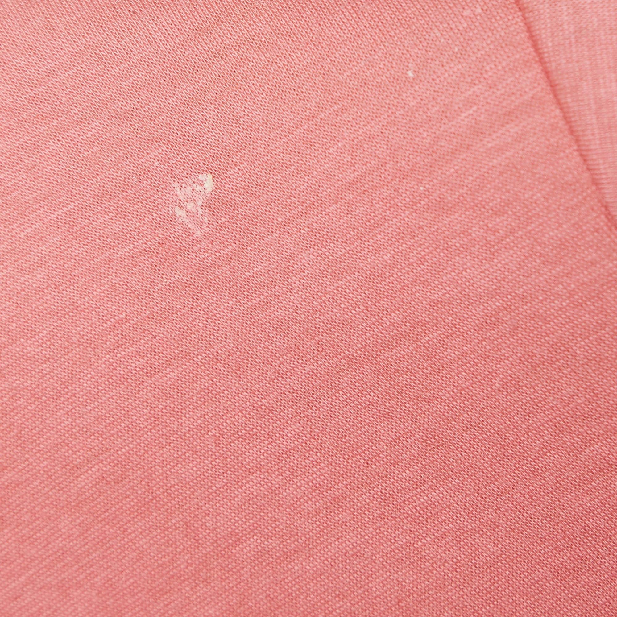 Women's Gucci Pink Life Is Gucci Spray Painted Cotton Sweatshirt M