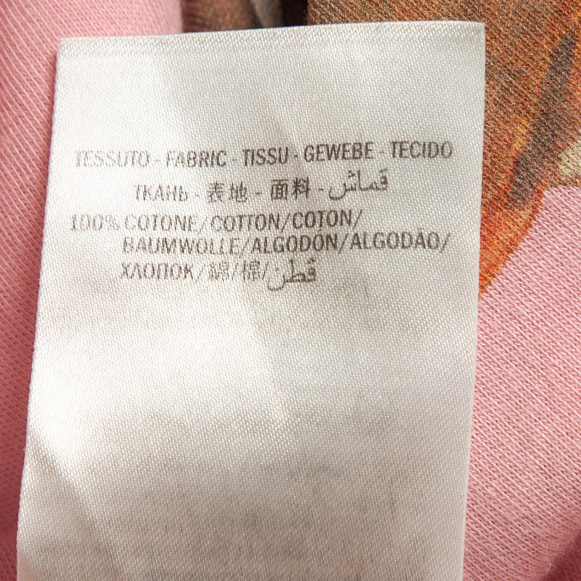 Women's Gucci Pink Logo Deer Print Cotton Half Sleeve T-Shirt S