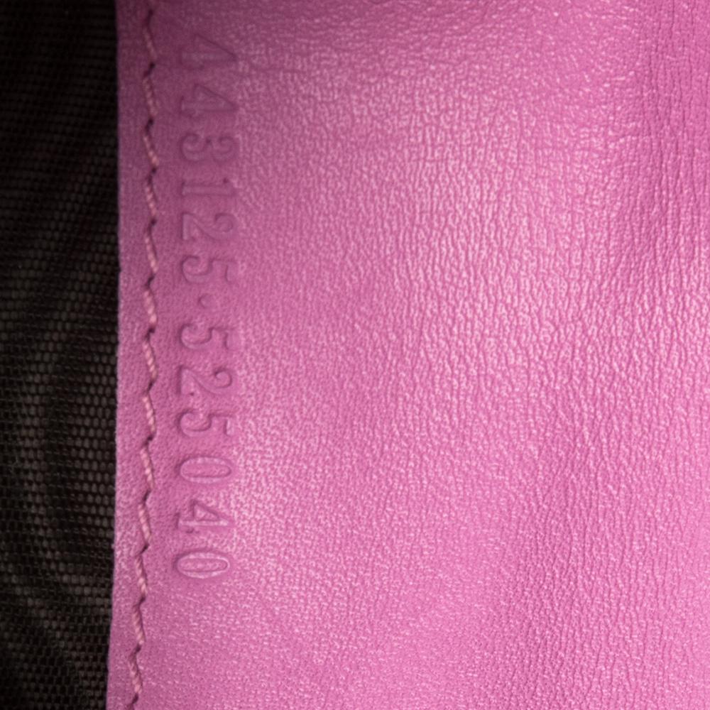 Gucci Pink Matelassé Leather GG Marmont Card Case 1