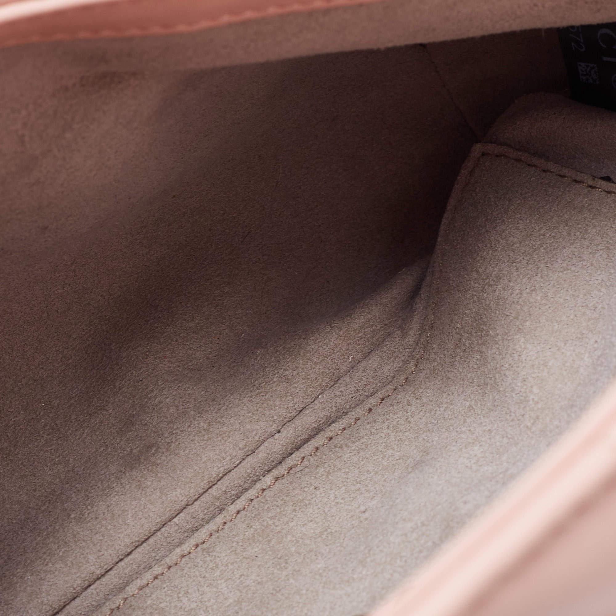 Gucci Pink Matelassé Leather Mini GG Marmont Shoulder Bag For Sale 6