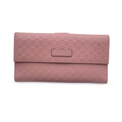 Gucci Pink Striped Large Wallet