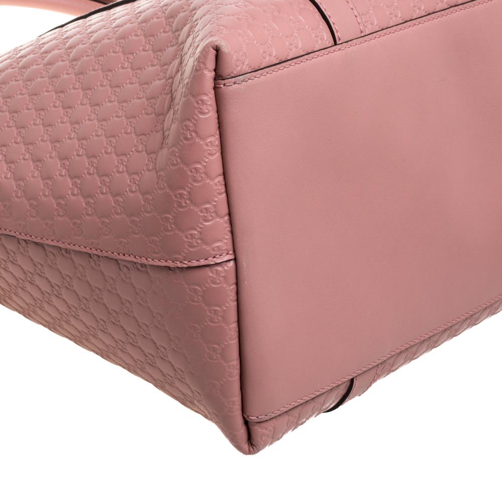 Gucci Pink Microguccissima Leather Dome Satchel 2