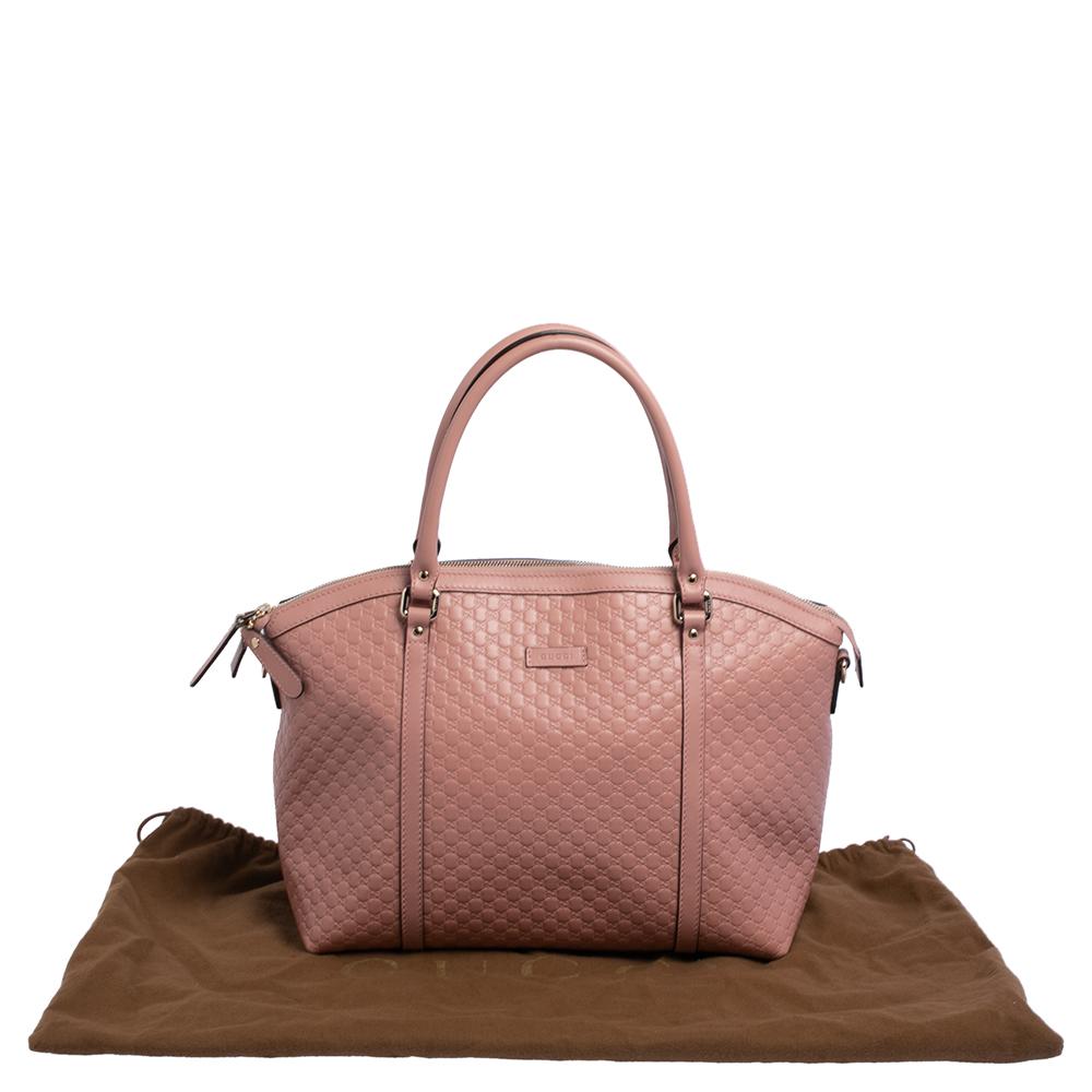 Gucci Pink Microguccissima Leather Dome Satchel 8