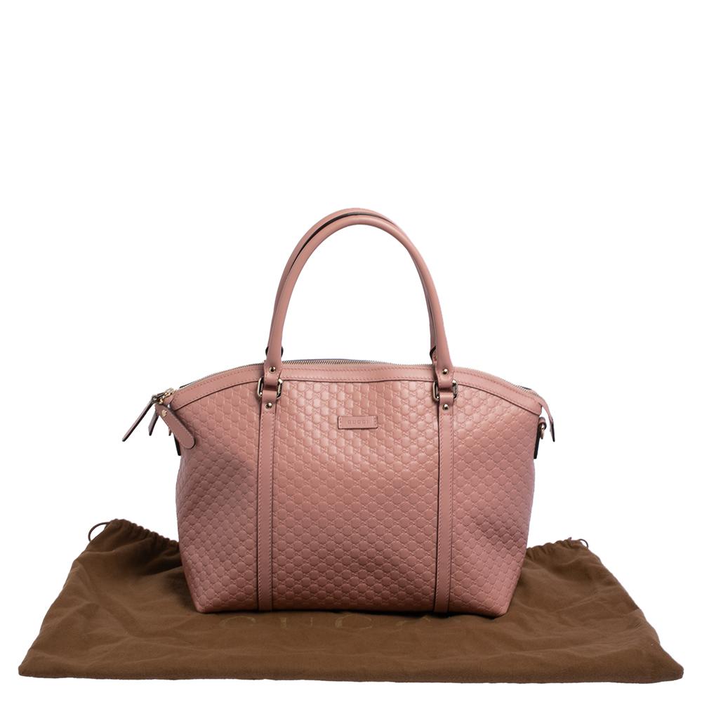 Gucci Pink Microguccissima Leather Dome Satchel 7