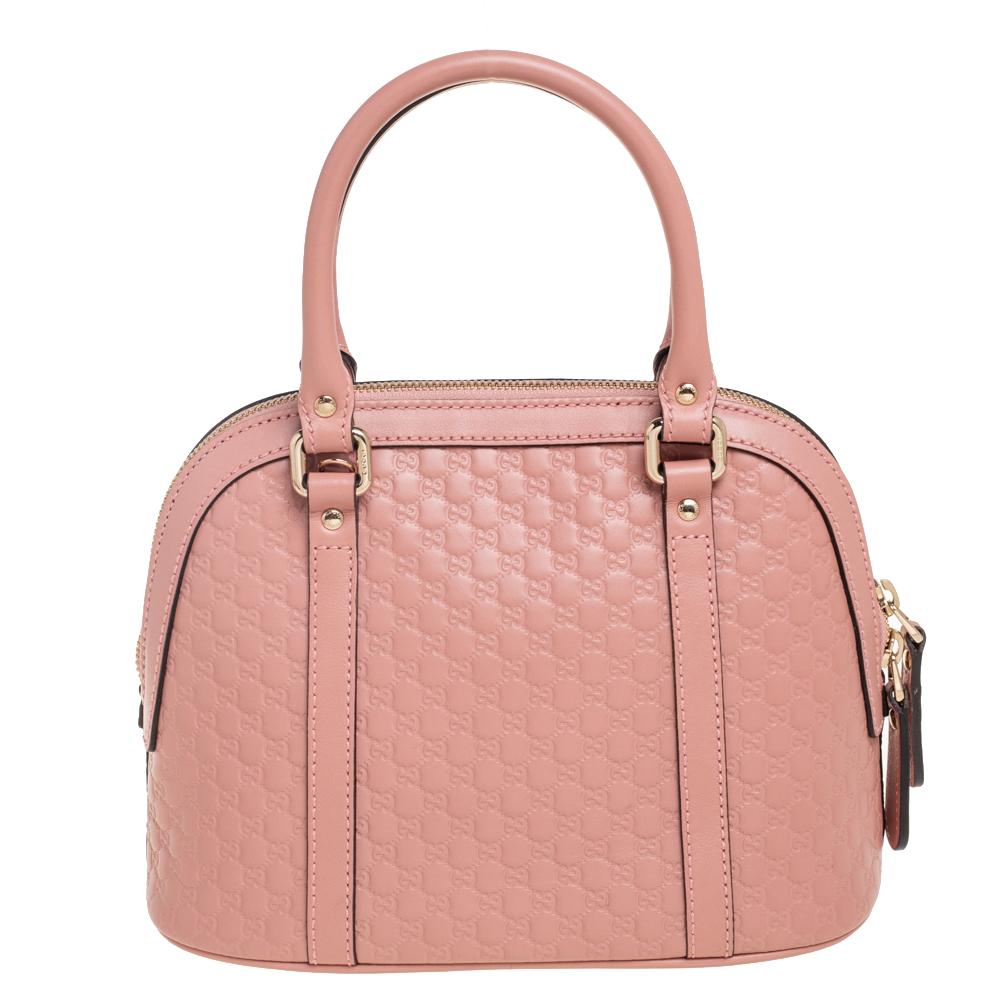 Women's Gucci Pink Microguccissima Leather Mini Dome Bag