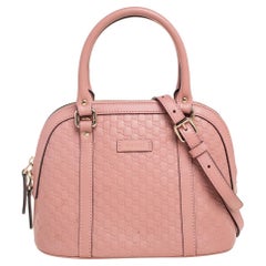 Gucci Pink Microguccissima Leather Mini Dome Bag
