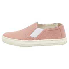 Gucci - Baskets en cuir microguccissima roses, taille 35,5