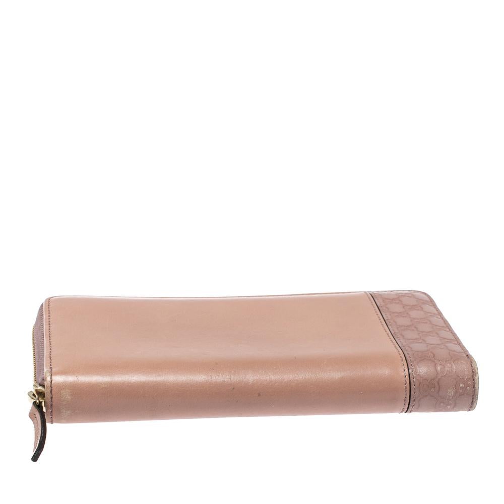 guccissima wallet pink