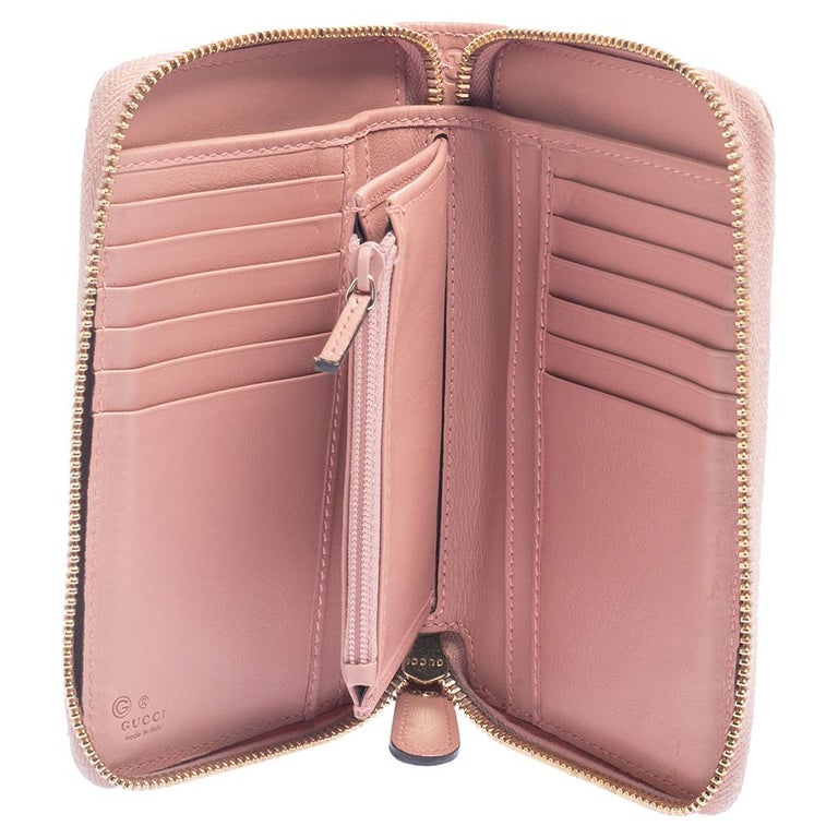 Gucci Pink Microguccissima Leather Zip Around Wallet at 1stDibs |  guccissima wallet pink, gucci pink wallet, microguccissima wallet