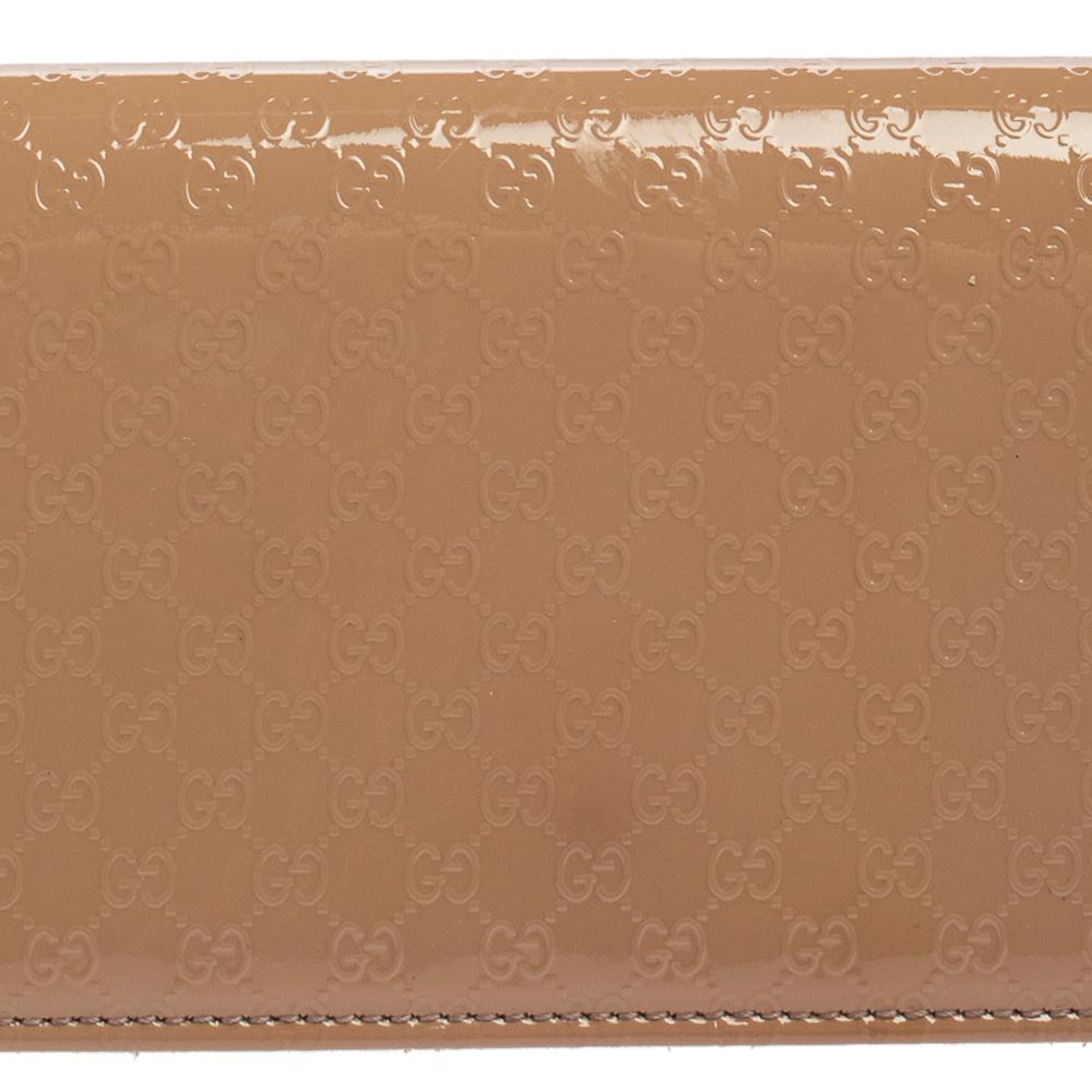 Gucci Pink Microguccissima Patent Leather Broadway Clutch 4