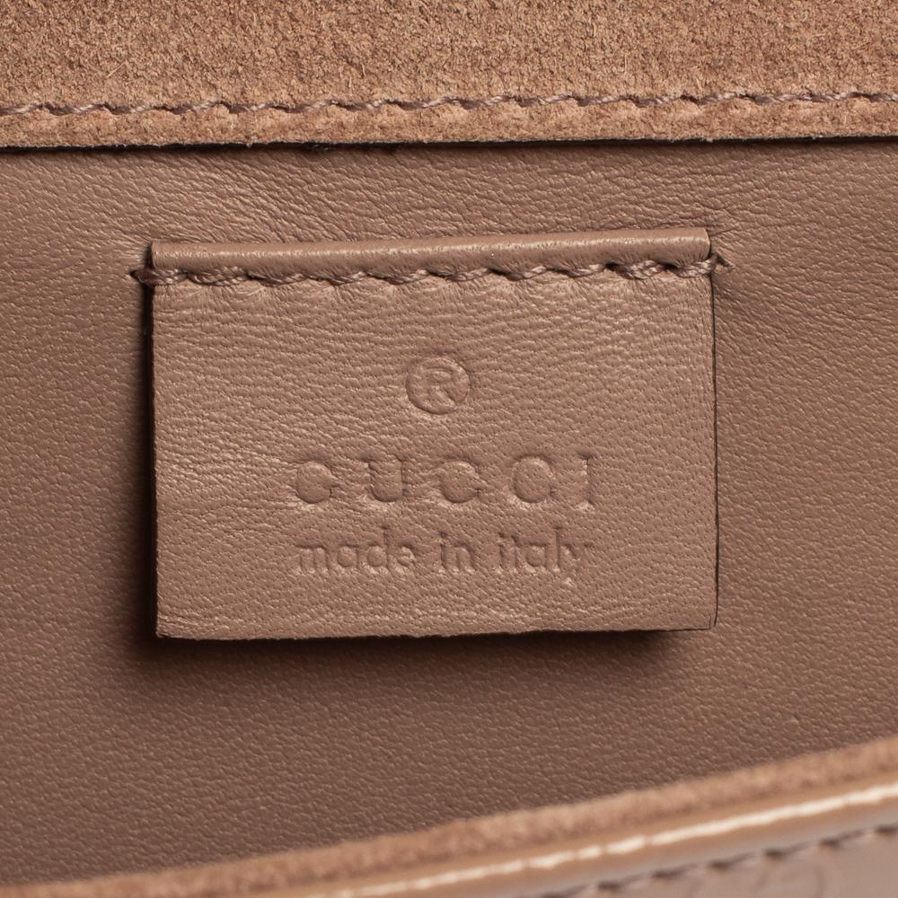 Gucci Pink Microguccissima Patent Leather Broadway Clutch 2