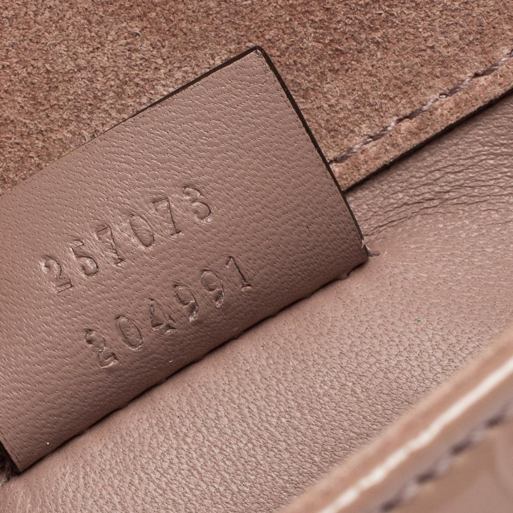 Gucci Pink Microguccissima Patent Leather Broadway Clutch 3