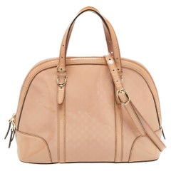 Gucci Rosa Microguccissima Patent Leather Nice Dome Satchel