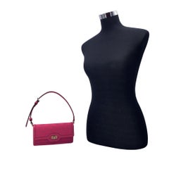 Gucci Pink Monogram Canvas and Leather Luce Mini Shoulder Bag