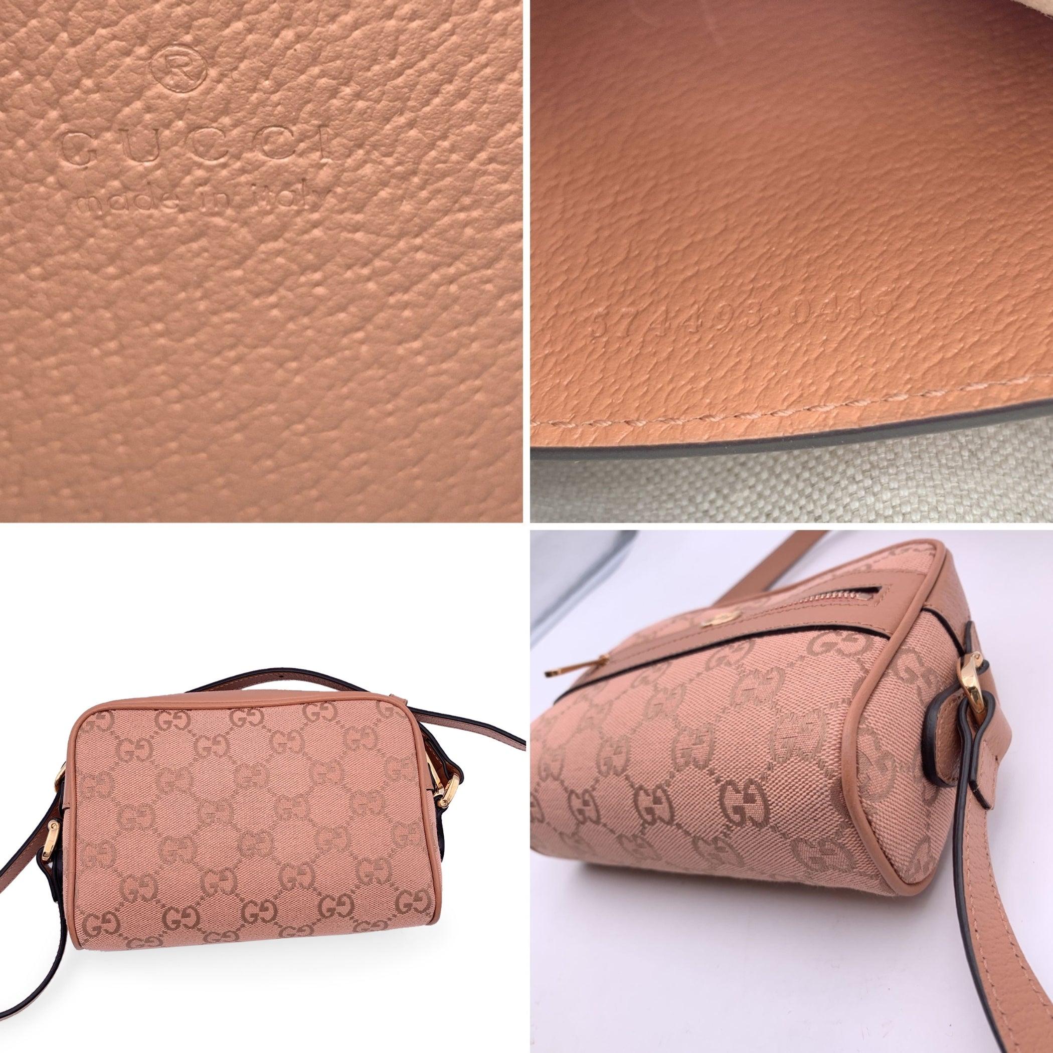 Women's Gucci Pink Monogram Canvas Mini Ophidia Crossbody Bag For Sale