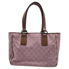 Gucci Rosa Monogramm Canvas Tragetasche Einkaufstasche