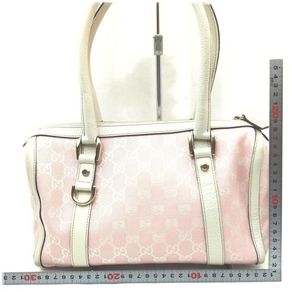 Gucci Pink Monogram GG Abbey Boston Bag 862429 1