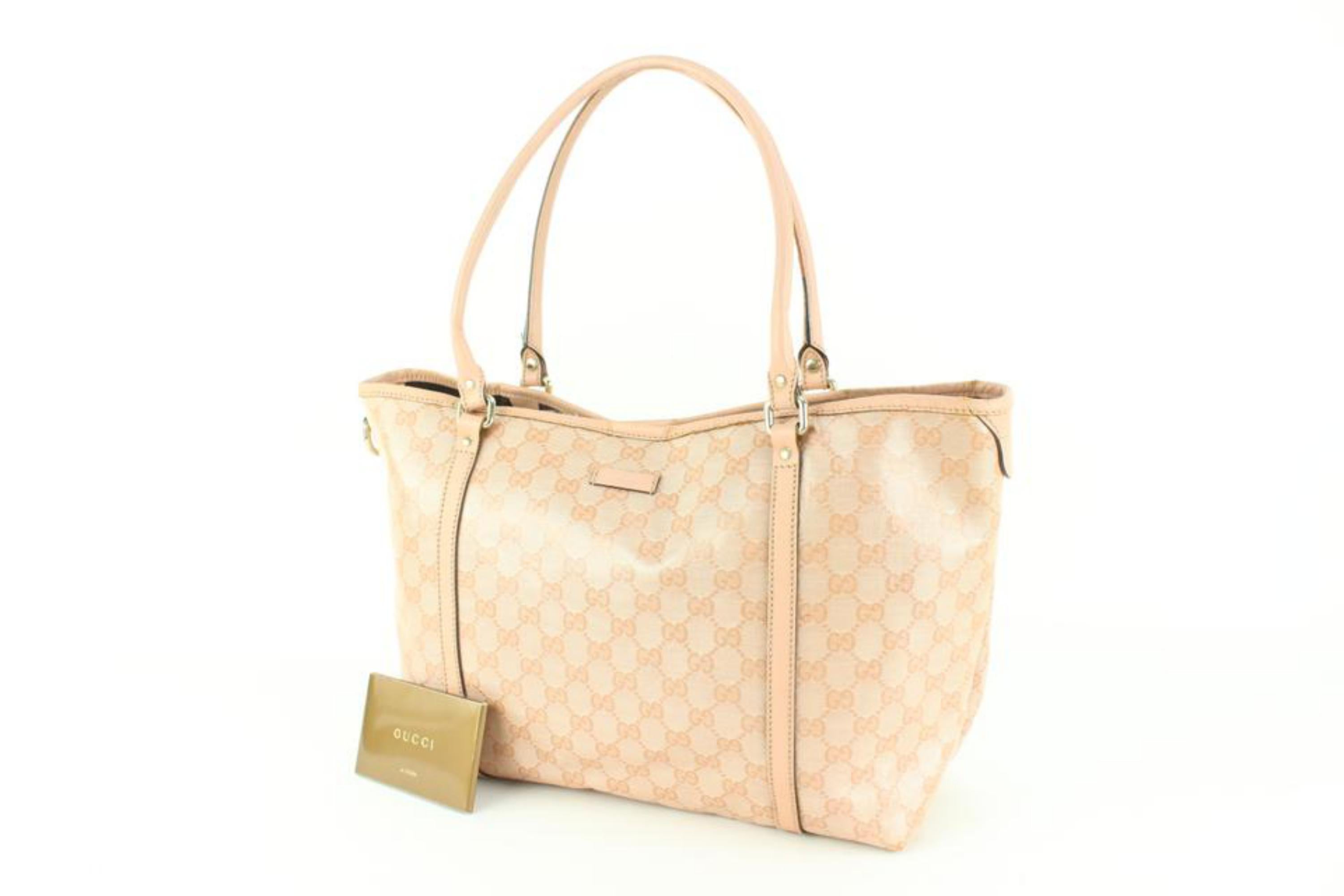Gucci Pink Monogram GG Crystal Joy Tote Bag 66gk512s 6