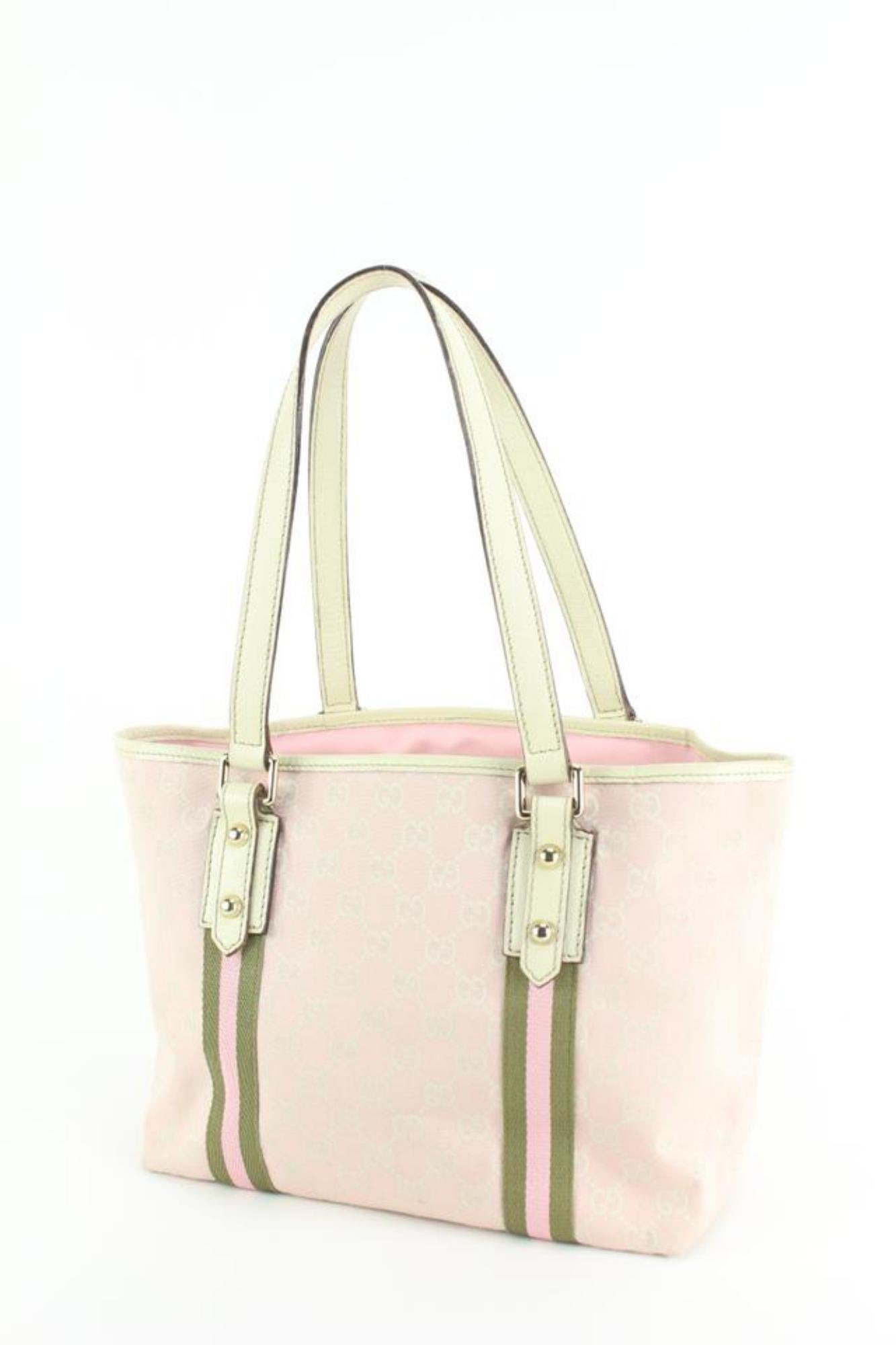 Gucci Pink Monogram GG Jolicoeur Tote Bag 41gz54s 4