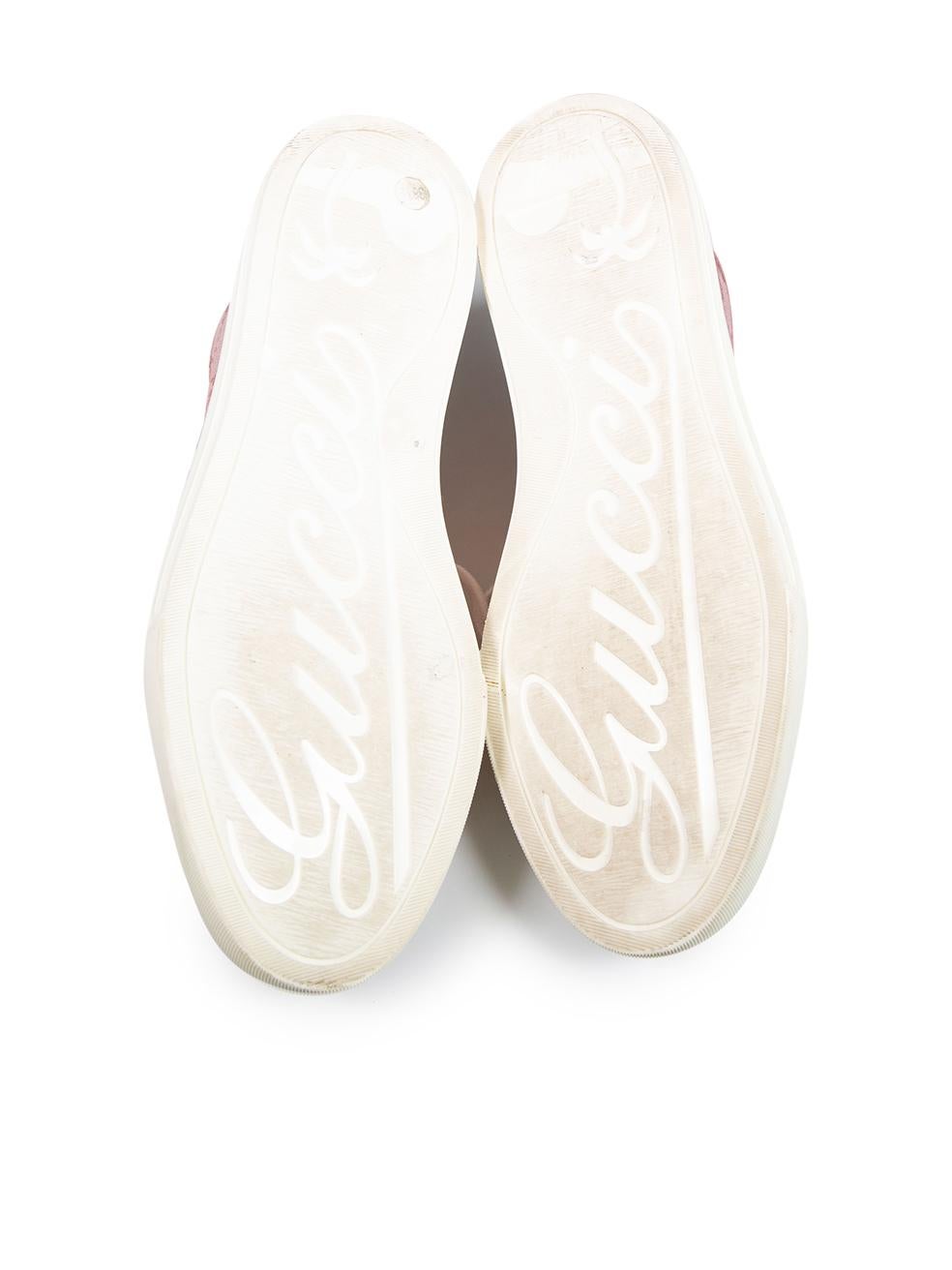 Women's Gucci Pink Monogram Low-Top Trainers Size IT 38.5