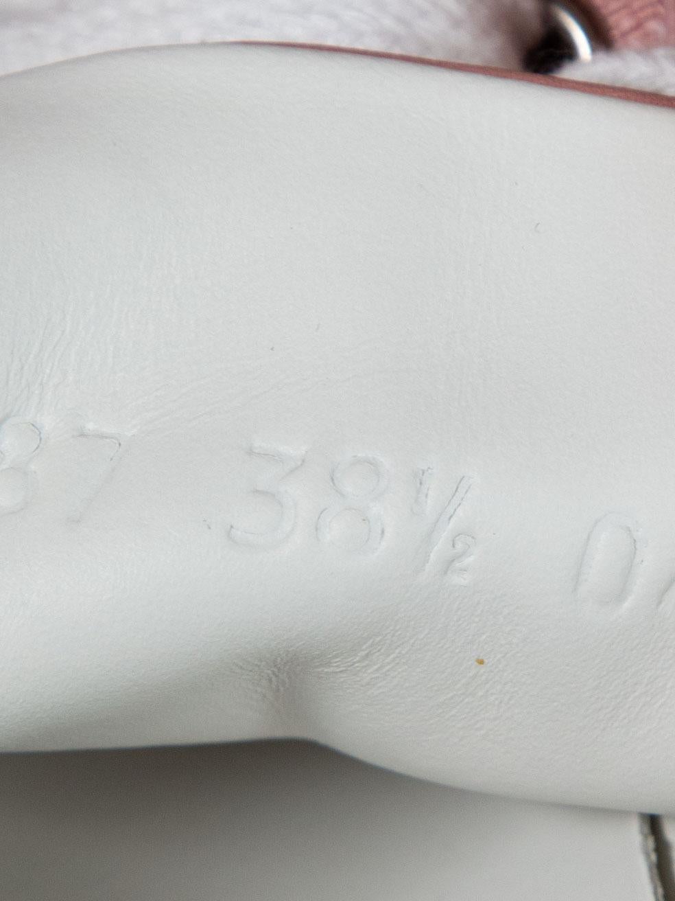 Gucci Pink Monogram Low-Top Trainers Size IT 38.5 2