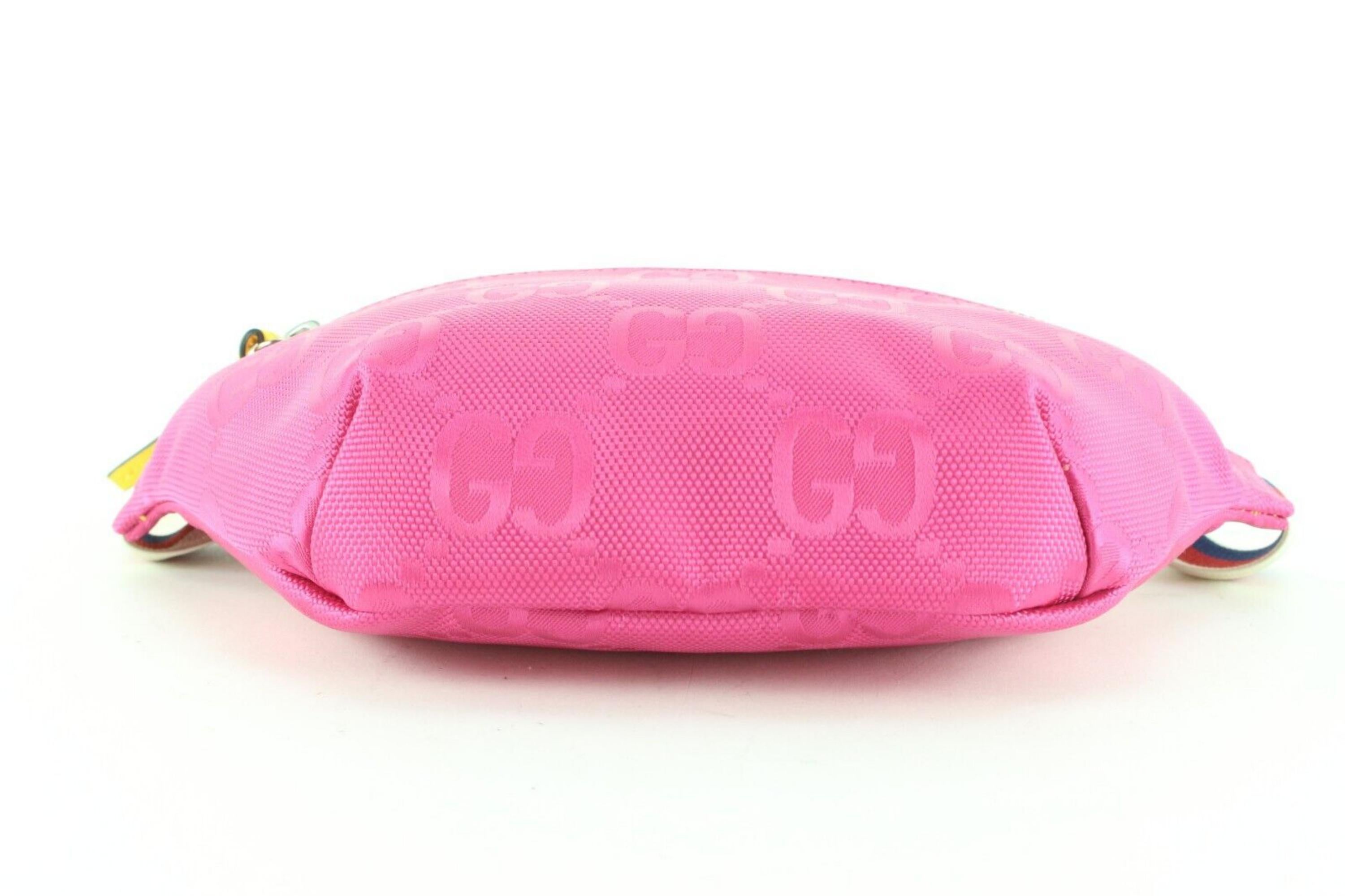 Gucci Pink Monogram Off The Grid Bum Bag Belt Pack Fanny Waist 1GK0406C 6