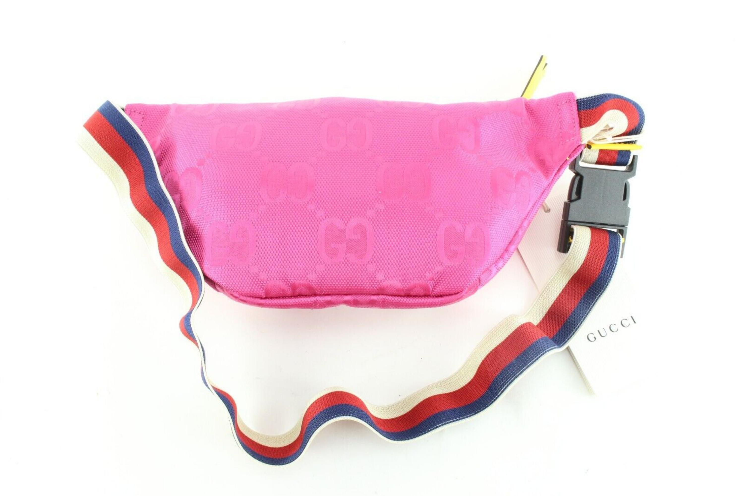 Gucci Pink Monogram Off The Grid Bum Bag Belt Pack Fanny Waist 1GK0406C 9