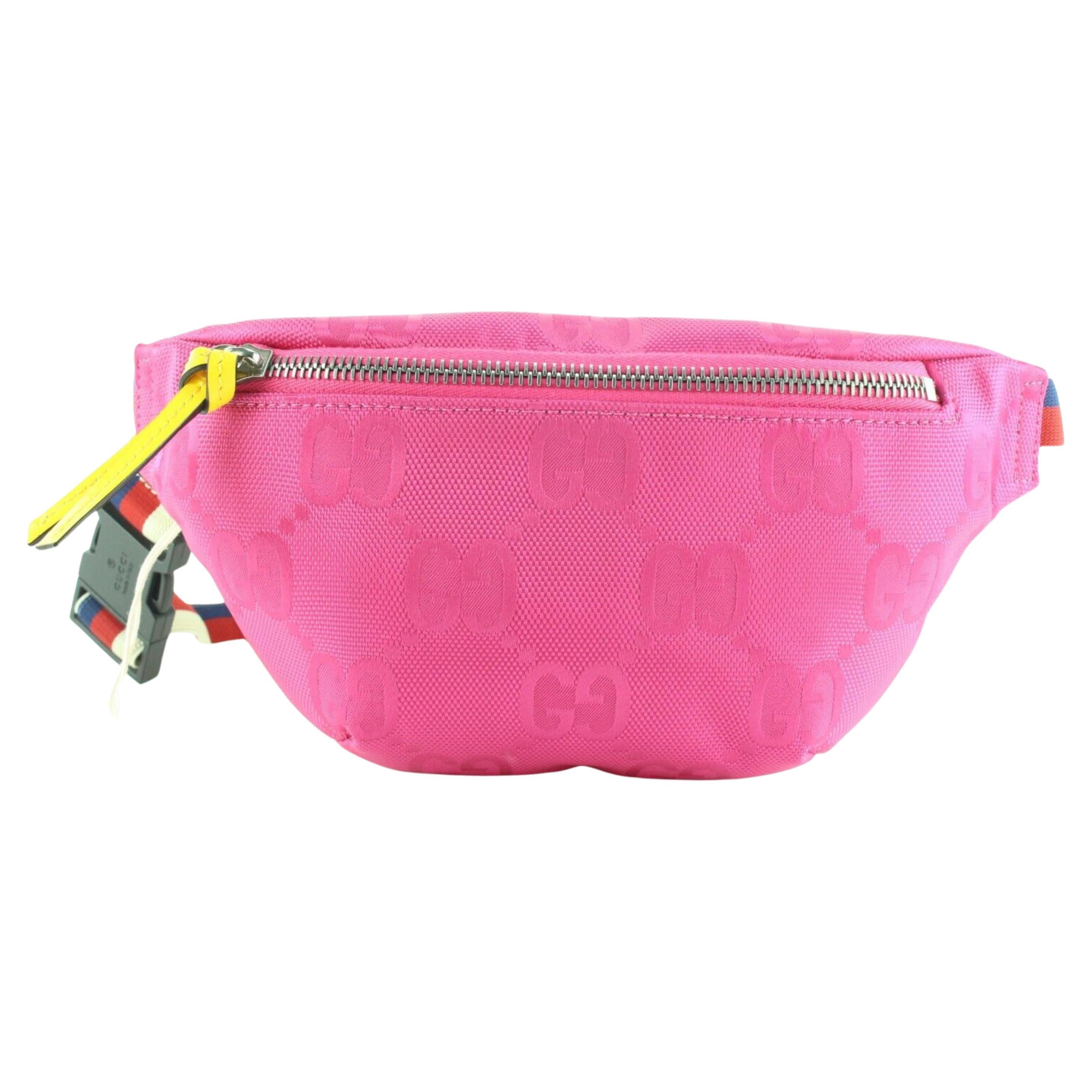 Gucci Pink Monogram Off The Grid Bum Bag Belt Pack Fanny Waist 1GK0406C