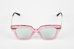 Gucci Pink Oversize Frame Sunglasses