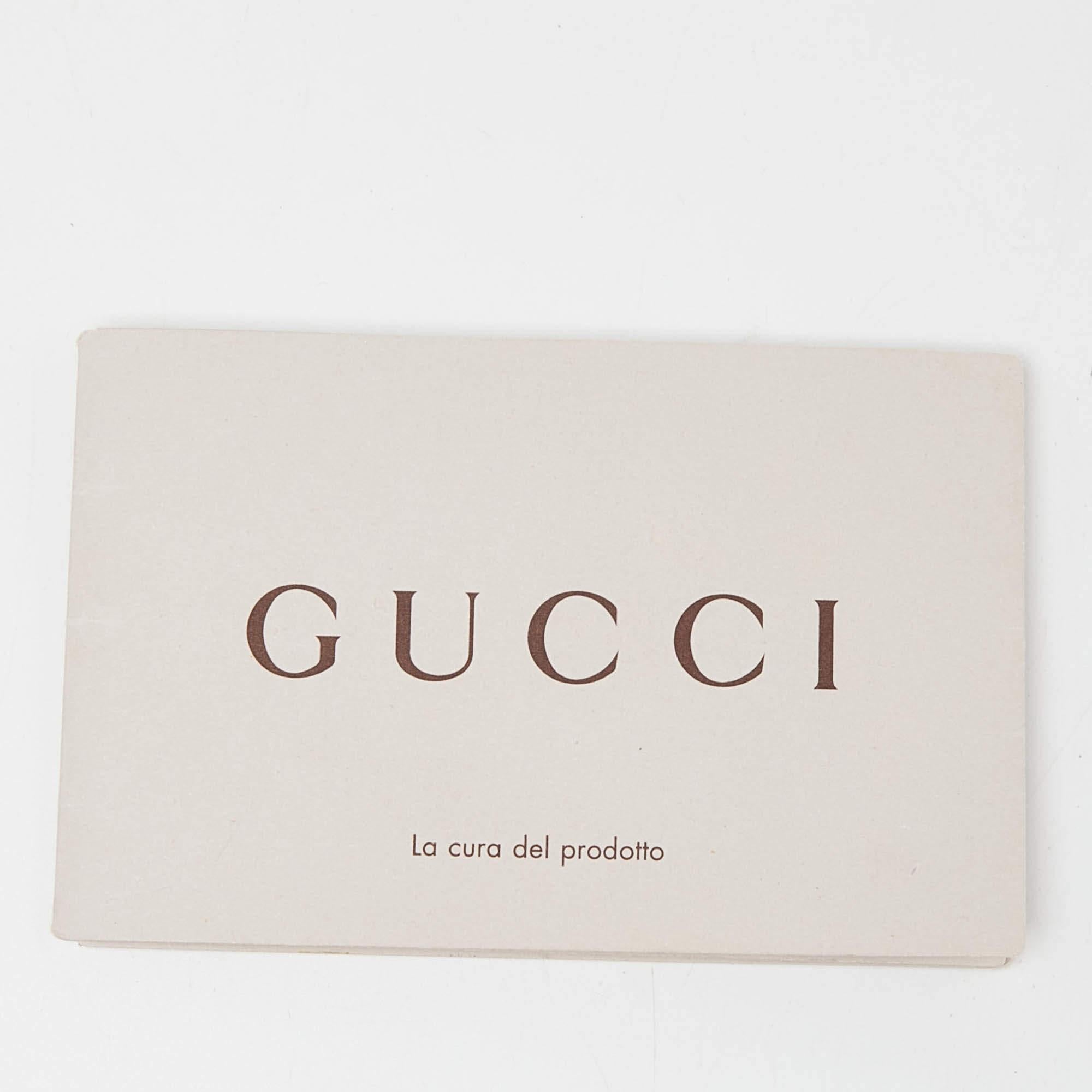 Gucci Fourre-tout Soho en cuir grainé rose de taille moyenne en vente 8