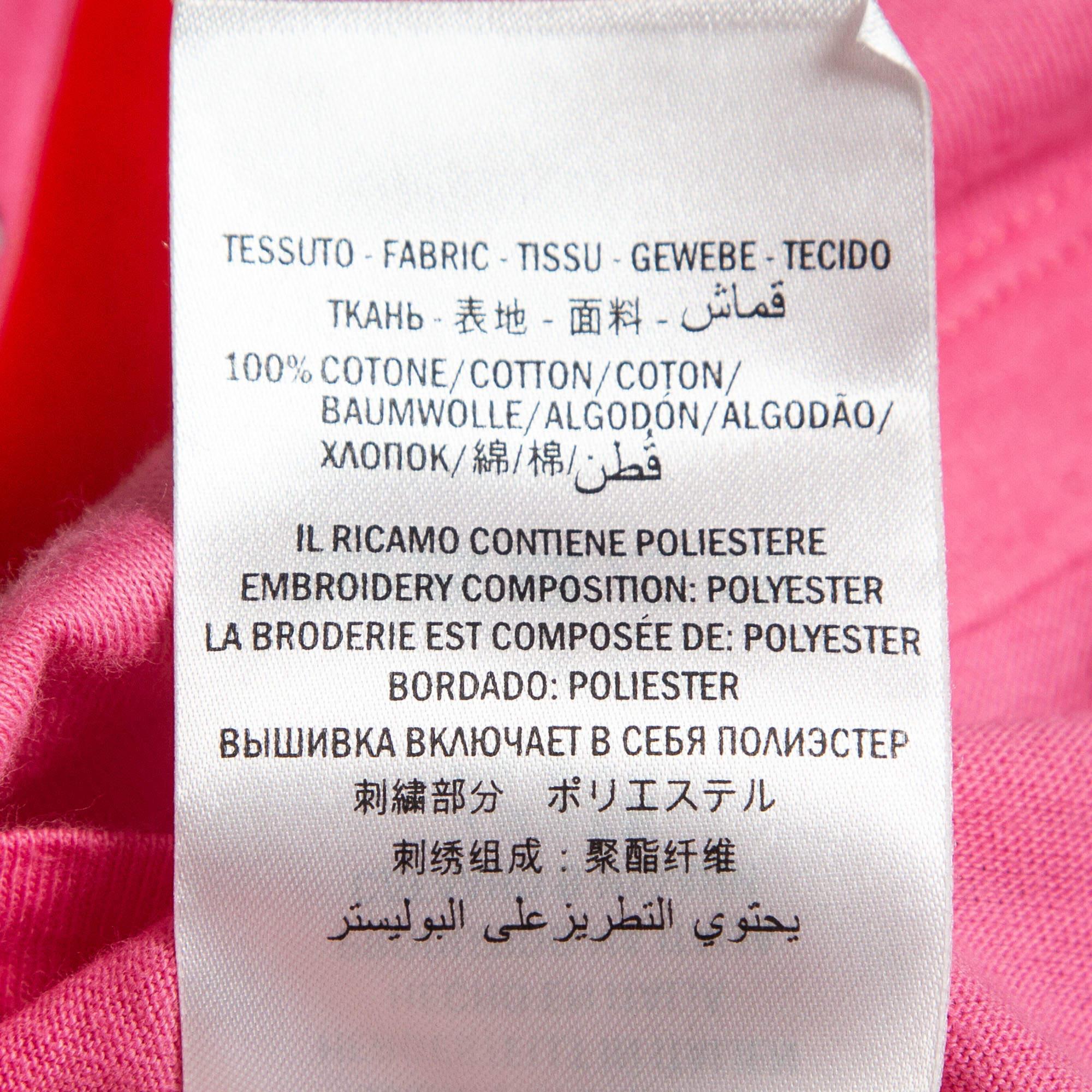 De las mujeres Gucci Camiseta de algodón con estampado arco iris rosa XS en venta