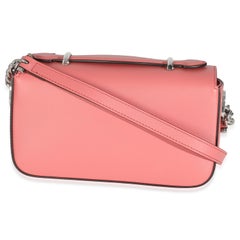 Gucci Pink Senna Calfskin Petite GG Top Handle Shoulder Bag