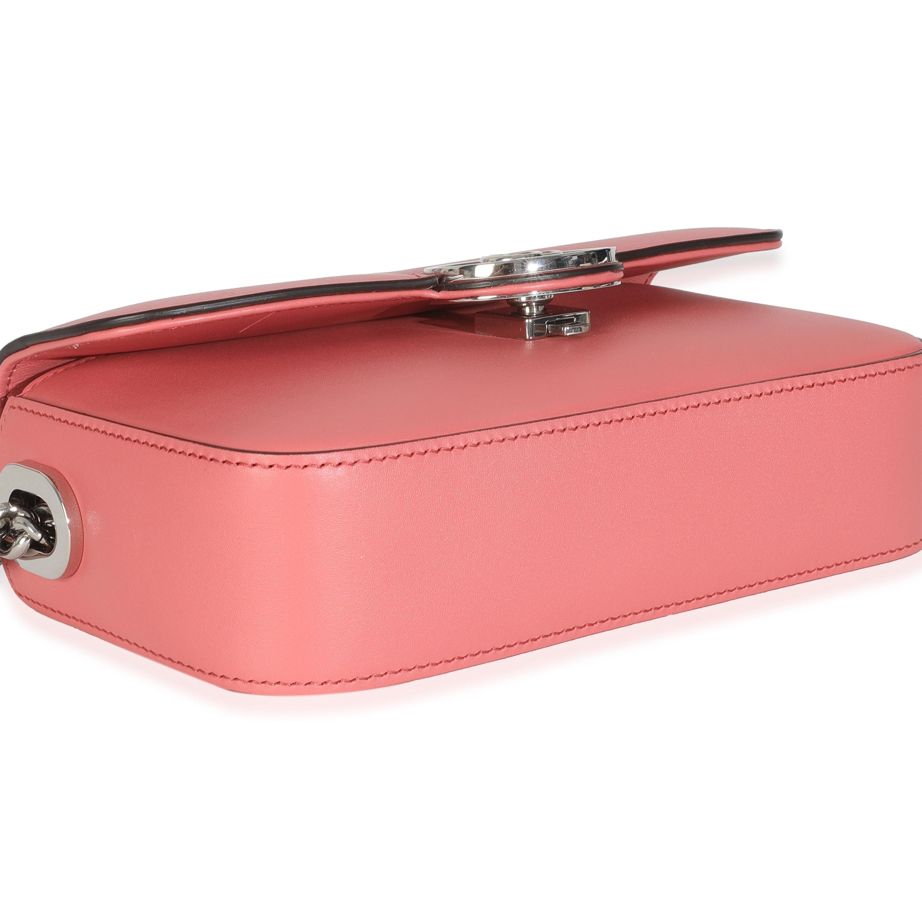 Gucci Rosa Senna Kalbsleder Petite GG Top Handle Umhängetasche Damen im Angebot