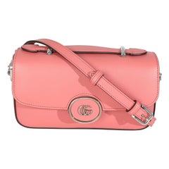 Gucci Rosa Senna Kalbsleder Petite GG Top Handle Umhängetasche