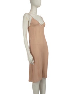 Gucci Pink Sheer Silk Slip Dress Size XXS