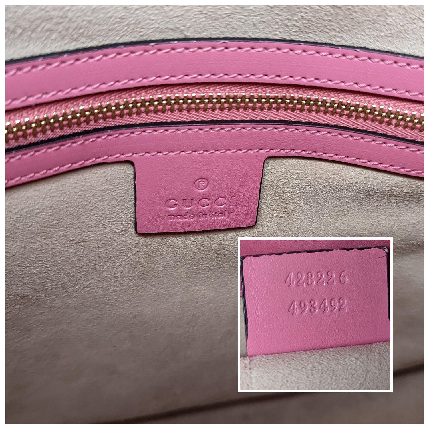 Women's Gucci Pink Signature Guccissima Leather Top Handle Bag For Sale