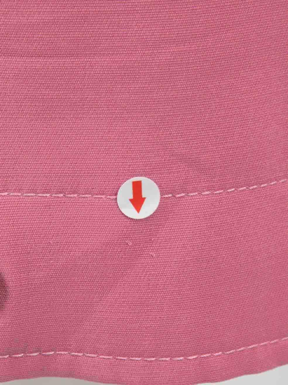Gucci Rosa Minikleid aus Seide mit Knopfleiste Größe XXL Damen im Angebot