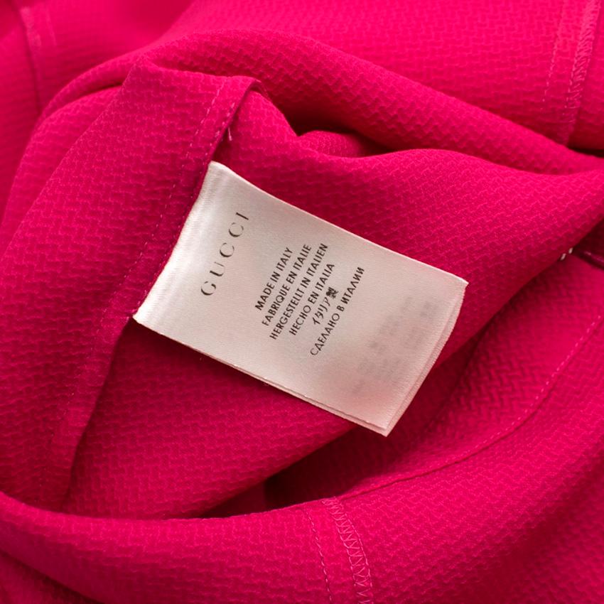 Gucci Pink Silk Dress Wrap Style Dress - Size US 0-2 In Excellent Condition In London, GB