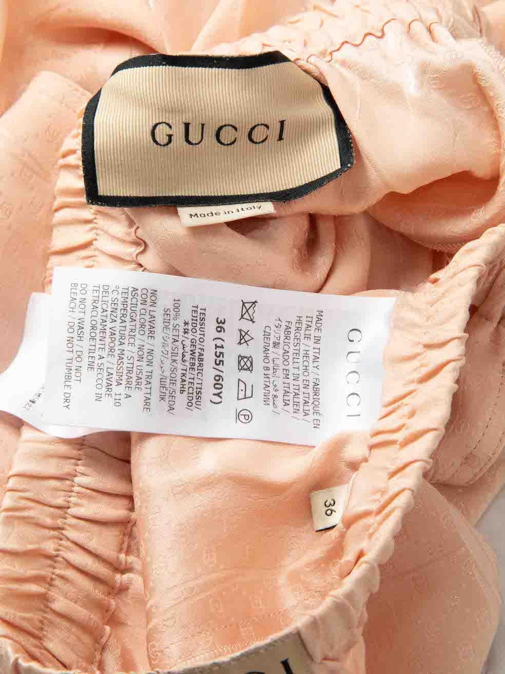 Gucci Rosa Seide Floral Jacquard Shorts Größe XXS Damen im Angebot