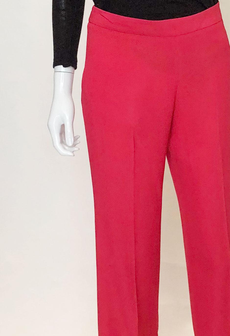 Gucci Pink Silk Trousers In Good Condition For Sale In London, GB